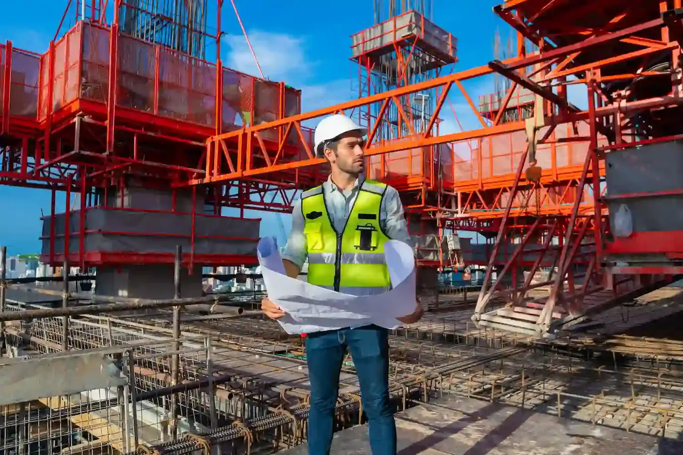 Engenheiro conferindo a inscrição de uma obra no CNO pelo e-CAC em Osasco