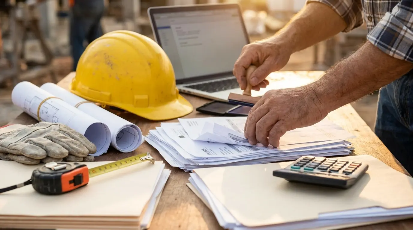 Prestador de serviços em Jundiaí revisando o calendário de obrigações tributárias com a contadora