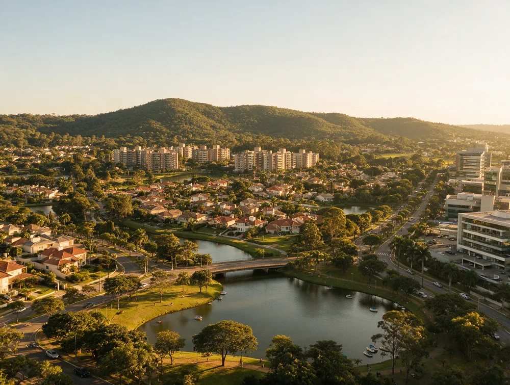 Vista de Alphaville e Tamboré, em Santana de Parnaíba, onde a Gestão Inova atende empresas de serviço