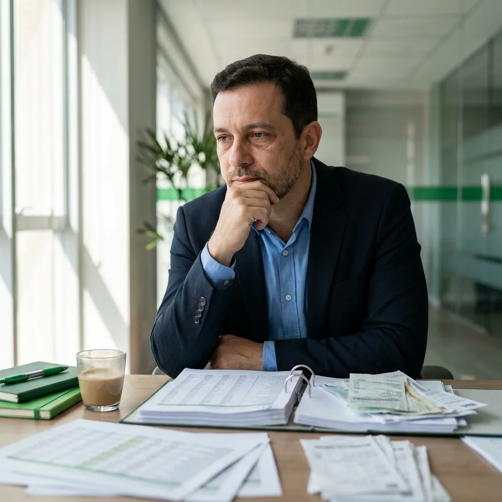 Gestor avaliando se vale terceirizar o financeiro da empresa